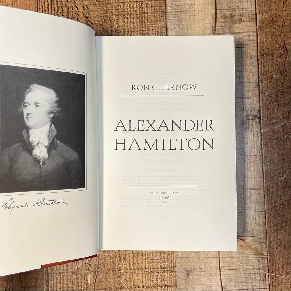 Alexander Hamilton by Ron Chernow Hardcover Book History Biography Nonfiction